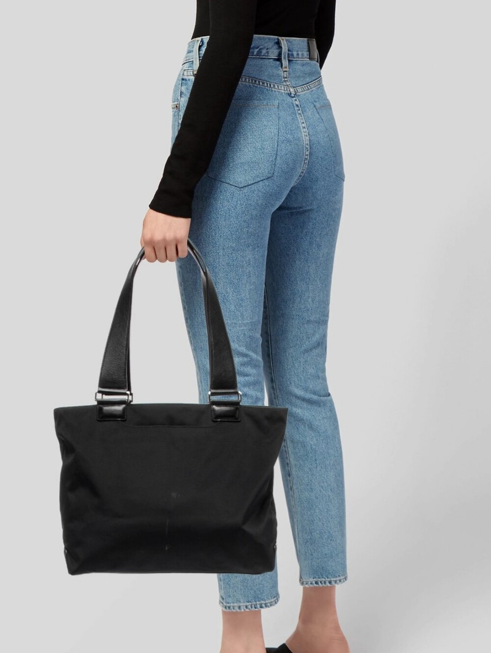 Classic Tumi  Black Nylon Tote Bag